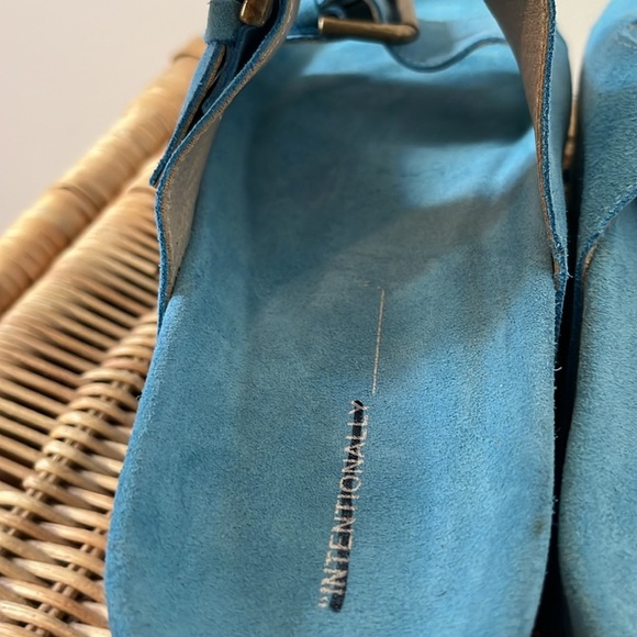 Free People Intentionally Blank Rule Breaker Platform Sandals Suede 40 EU or - Picture 13 of 14